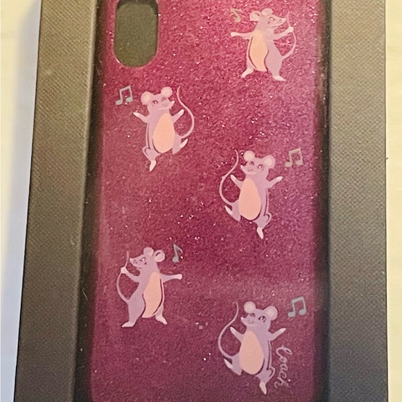 Coach Case Cover 39327 iPhone X Party Mouse Print - Picture 3 of 3